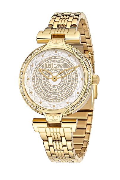 JUST CAVALLI Damen Analog Quarz Uhr mit Edelstahl Armband R7253579501
