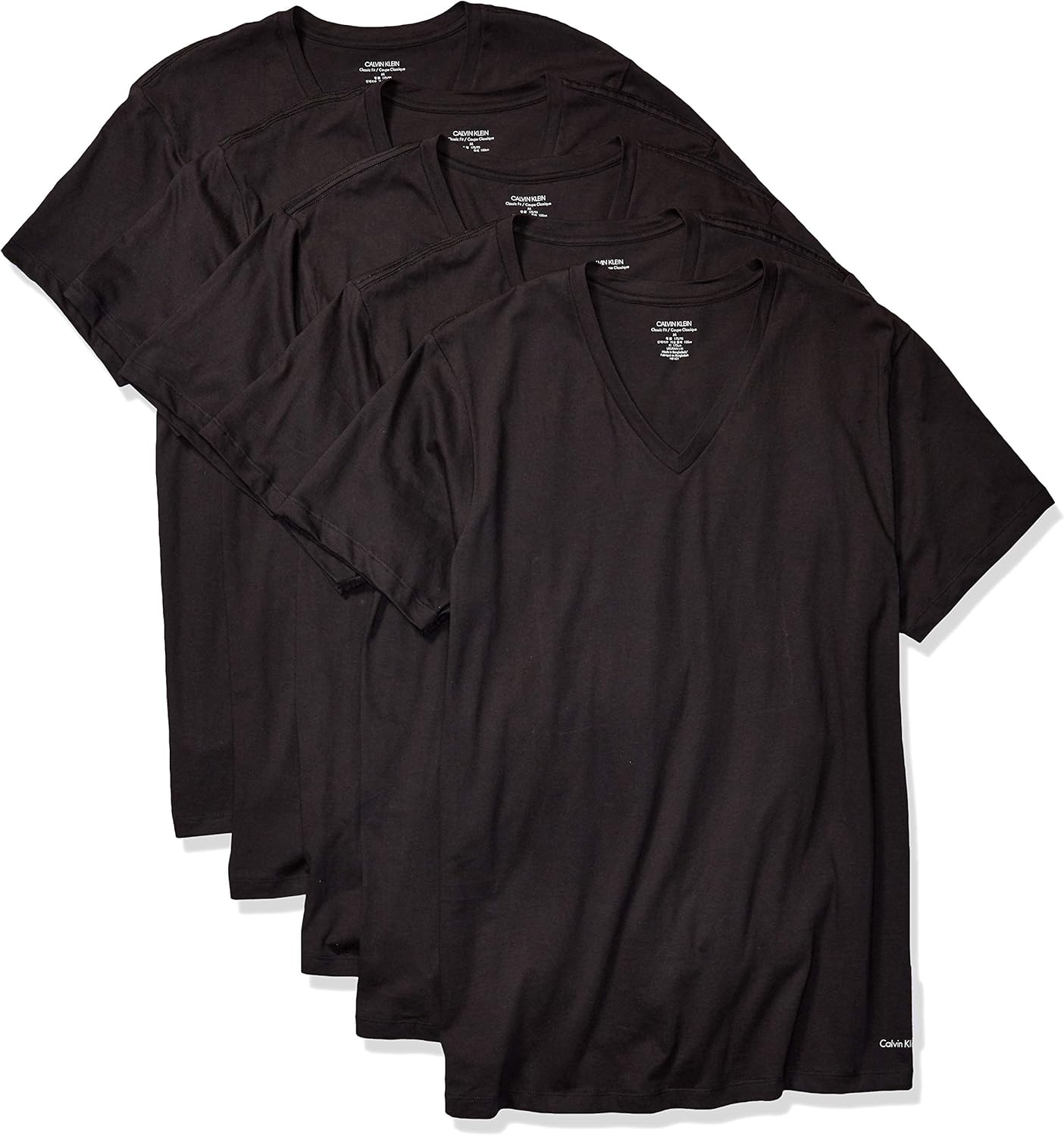 Calvin Klein Men's Cotton Classics Multipack V Neck T-Shirts at  Men’s Clothing store