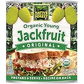 Native Forest Organic Young Jackfruit, Great Meatless Alternative - 6.1 Lb | Plant Based Meat, Ideal Texture, Soy Free, Non-G