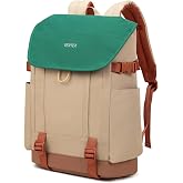 myfriday 15.6 Laptop Backpack Women Lightweight Anti-Theft Travel Daypack | with Padded Sleeve, Multi-Pocket Organization, Chest Strap &amp; Breathable Back Panel, and Drawstring Closure