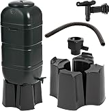 Storm Trading Group 100L Slimline Space Saver Water Butt Kit with Stand Lid view 1
