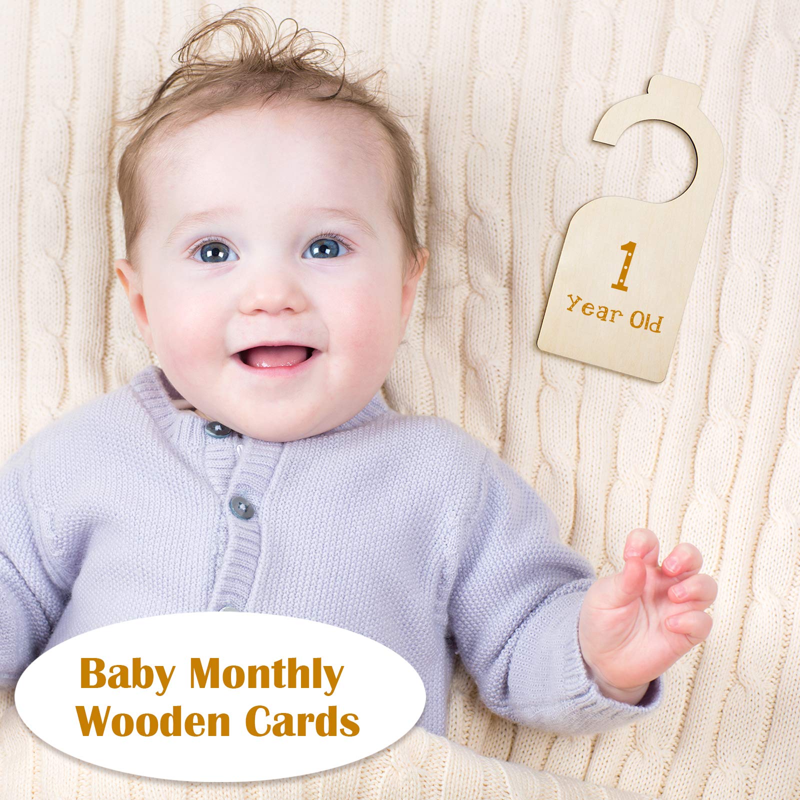 Blank Clothing Rack Divider Wooden Closet Size Divider Baby Closet