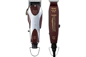 Wahl Professional Unicord Combo, Corded Magic Clip Clipper & Razor Edger Trimmer Set, Single-Cord Design, Includes Guides & Accessories