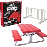 TECH DECK Pro Series Daily Grind Pack 2.0 Toy Skateboard Obstacle Set | Metal Picnic Table, Rails &amp; Bike Rack, Real Metal Alloy, Foam Feet to Prevent Sliding, Playset Gifts for Kids Ages 6+