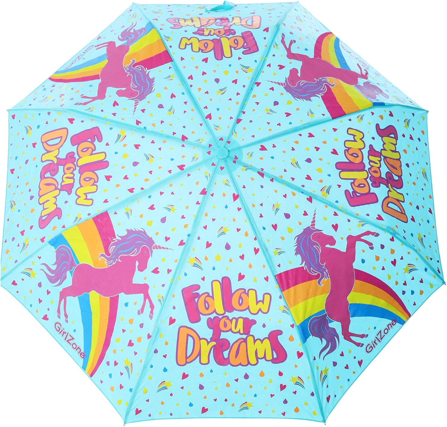 GirlZone Umbrella for Kids Colour Changing Unicorn Kids Umbrella