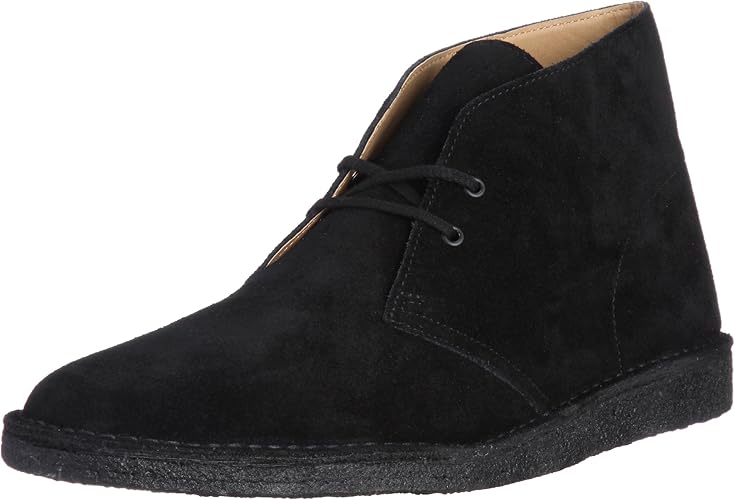Amazon コーエン Coen スエードレザー デザートブーツ ミディアムカット 09 Black S シューズ バッグ
