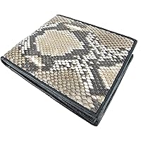 Amazon.com: Pelgio Genuine Python Snake Skin Leather Bifold Wallet ...