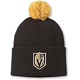 AMERICAN NEEDLE Unisex National Hockey League Team Officially Licensed NHL Cuffed Knit Pom Beanie