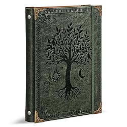 Ovesmusl Leather 3 Ring Binder Fits 8.5"x11" Letter