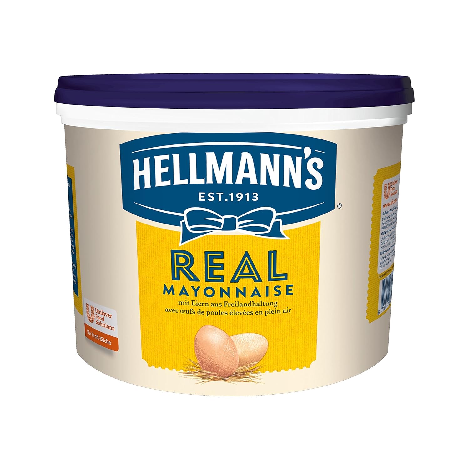 Hellmann S Real Mayonnaise Mit Rapsol Ideal Als Pommes Und Burger Sauce Und Fur Salat Dressings 1er Pack 1 X 5 L Amazon De Lebensmittel Getranke
