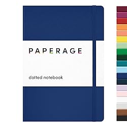 PAPERAGE Dotted Journal Notebook, (Royal Blue), 160