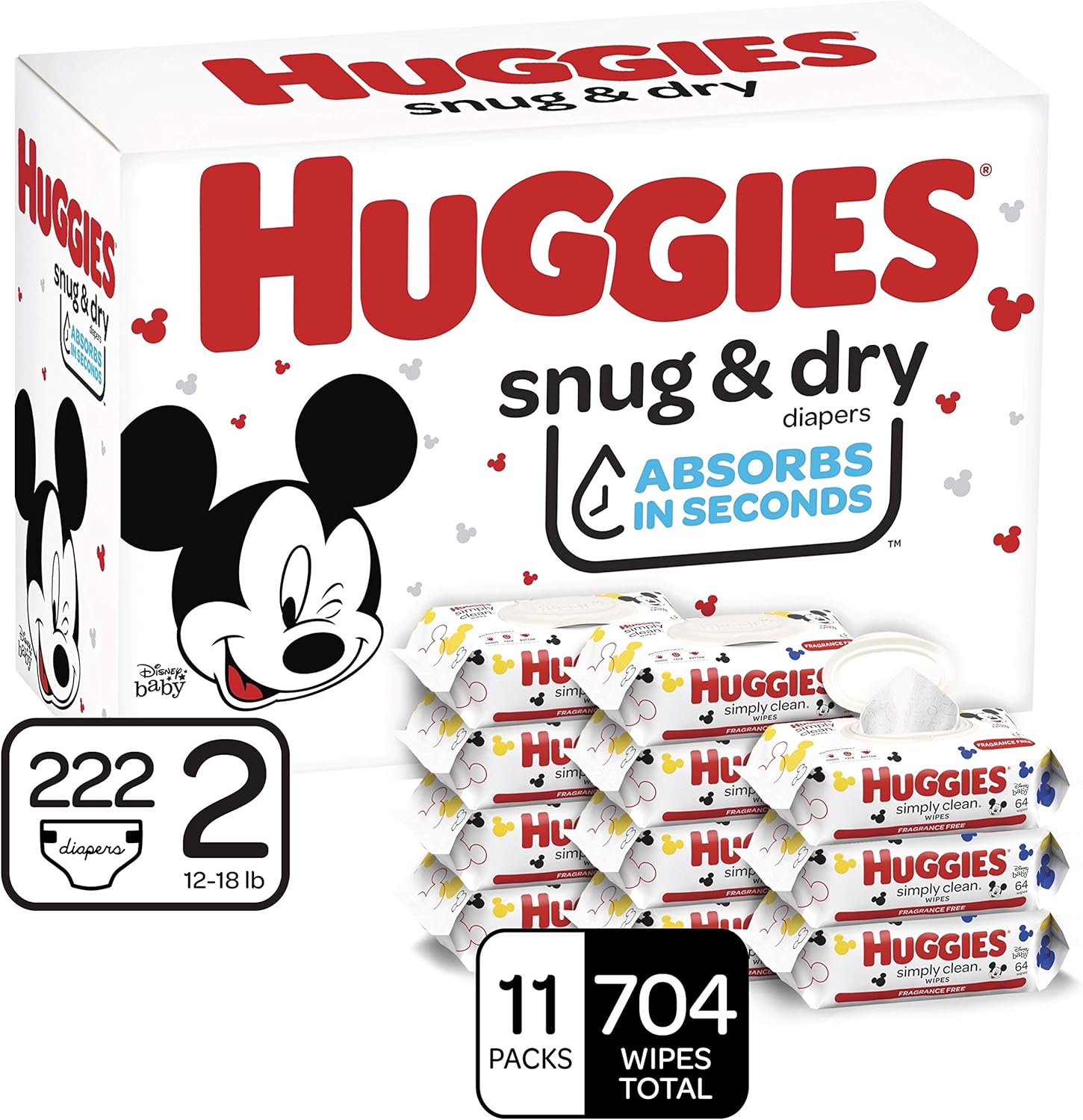 huggies simply clean wipes 704