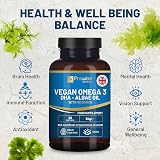 Prowise Vegan Omega-3 DHA Softgels 60ct with Vitamin E 400mg DHA view 3