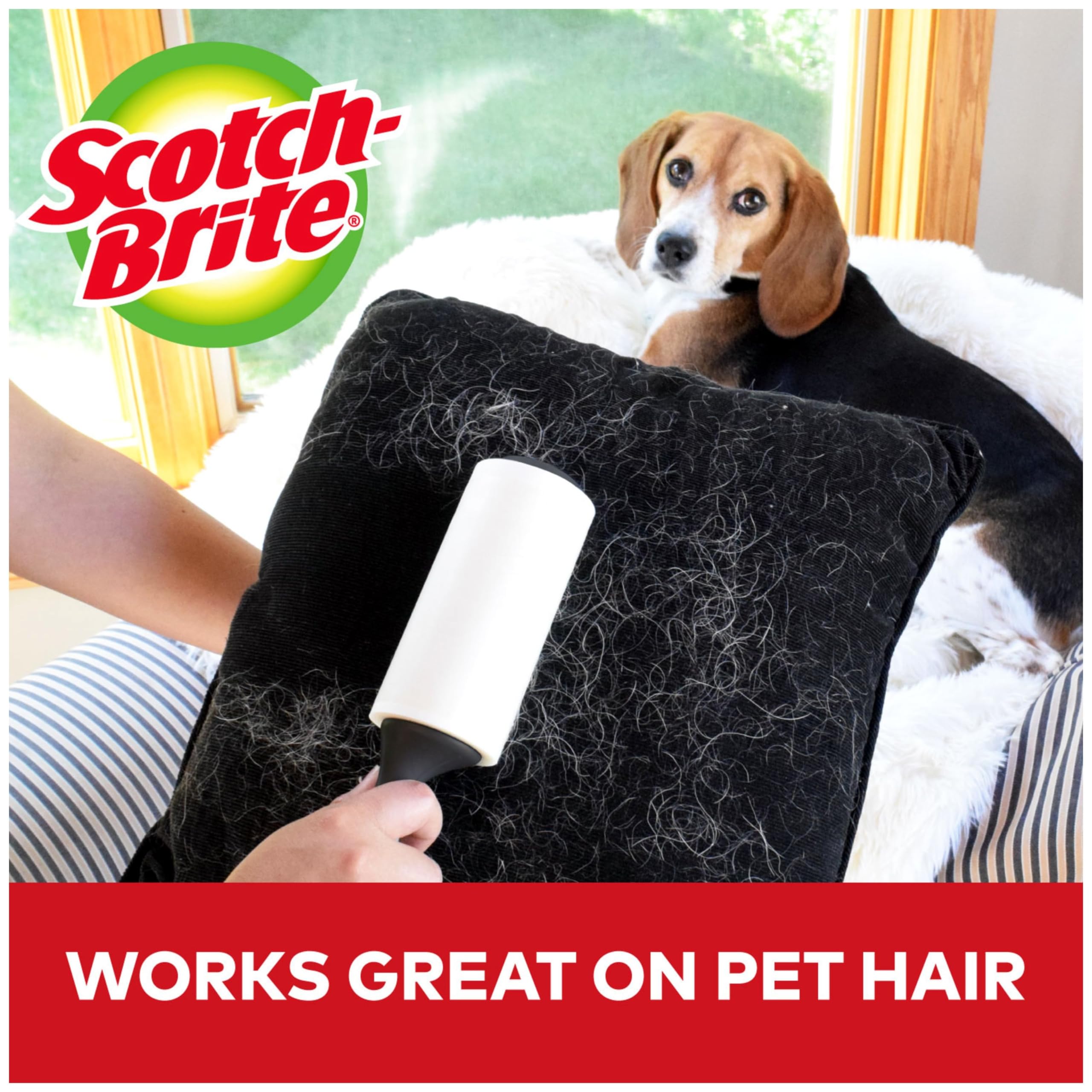 Scotch-Brite Mini Lint Roller 24 Rollers 30 Sheets Per Roller 720 Sheets Total White