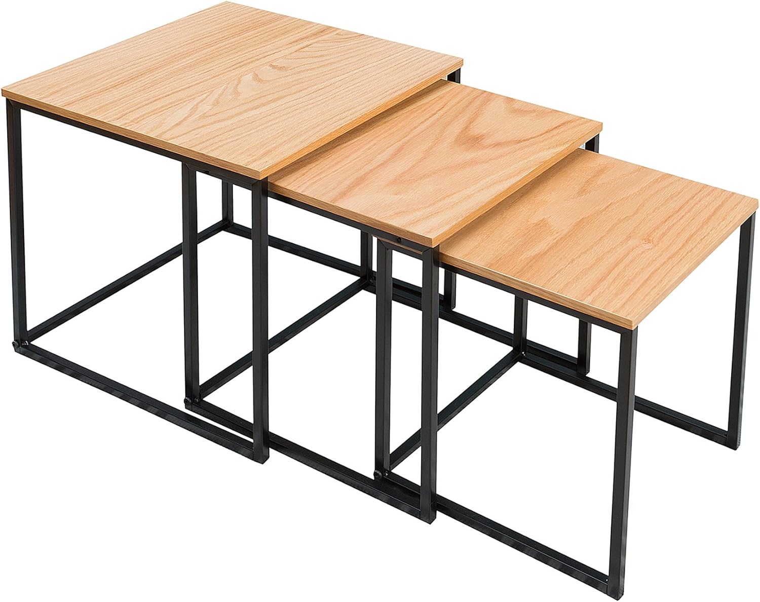 Riess Ambiente Design Beistelltisch 3er Set Elements Eiche Schwarz Couchtisch Tisch Satztische Tischset Eichenfurnier Amazon De Kuche Haushalt