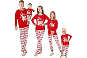 FAMILY FEELING Matching Family Pajamas Christmas Sleepwear Cotton Holiday Valentine Halloween Pjs