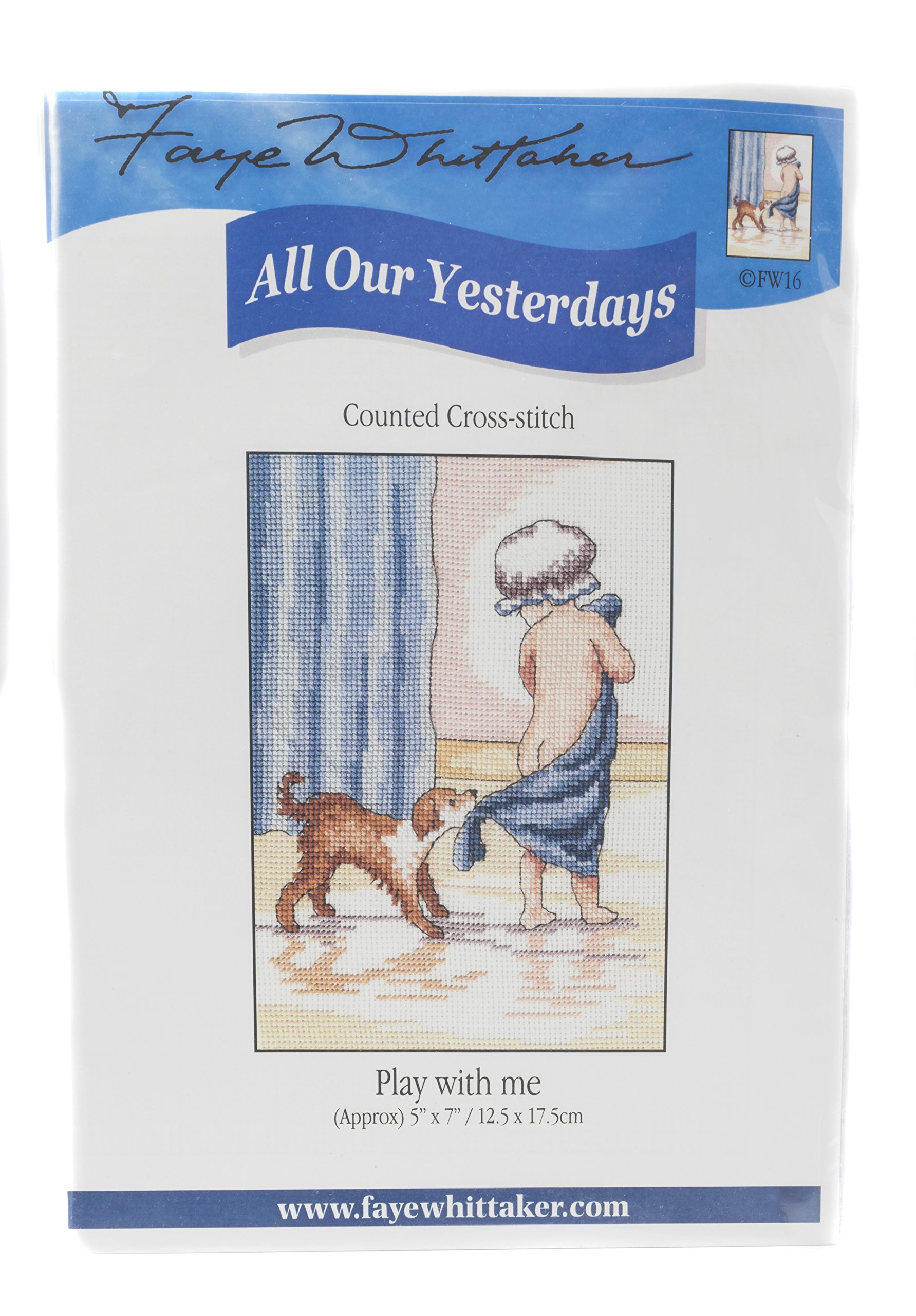 Faye Whittaker All Our Yesterdays Play with me (Cross Stitch Kit), range, Mixed, 25 x 15 x 2 cm