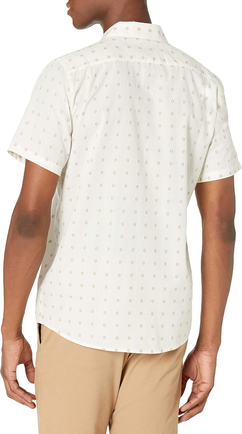 Volcom Men's Milton Short Sleeve Button Down Shirt: Clothing