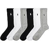 POLO RALPH LAUREN Women's Crew Sport Socks 6 Pack