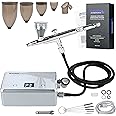 Master Airbrush Powerful Cordless Airbrushing System Kit - 20 to 36 PSI, Portable Rechargeable Air Compressor Professional Artist Set, How to Guide - Acrylic Paint, Makeup, Cake, Hobbies Crafts, Model
