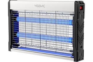 YISSVIC LED Bug Zapper Indoor, 4000V Electric Bug Zapper, Powerful Mosquito Zapper,LED Fly Zapper Indoor, Mosquito Killer with 6.6ft Power Cord for Home Office Restaurant