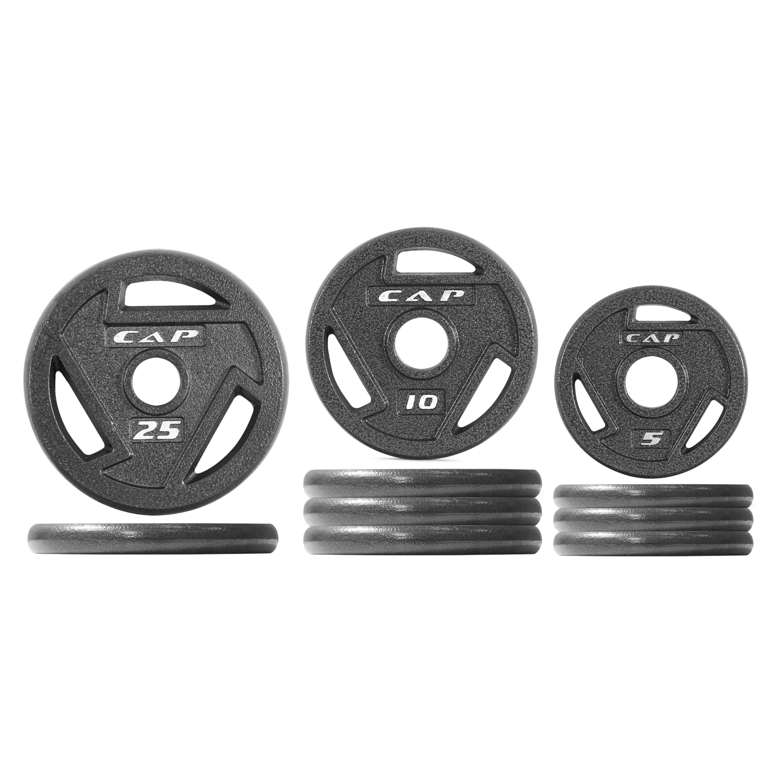 Photo 1 of CAP Barbell 110 LB Elite Olympic 2-Inch Cast Iron Weight Plate Set