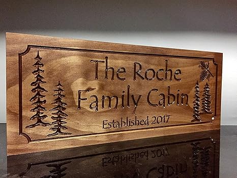 Personalized Camp Signs Lake House Decor Cottage Signs Pine Tree