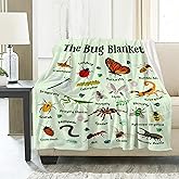 Bugs Insects Blanket Gifts for Boys Girls, Ultra Soft Cozy Throw Blankets, Lightweight Flannel Fleece Warm Plush Throw Decor for Couch Travel 40"x50" for Kids