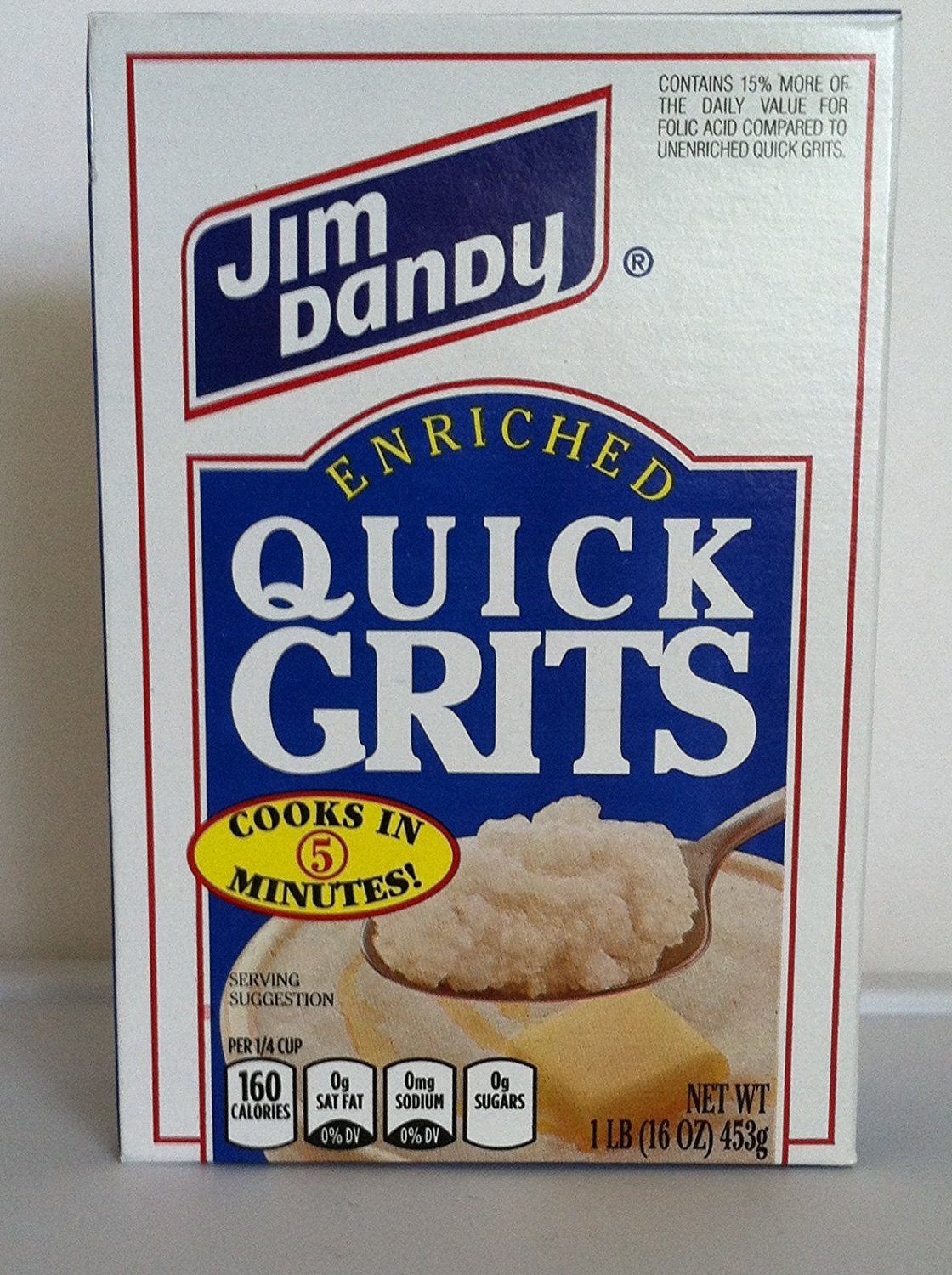 Jim Dandy Enriched Quick Grits, 16 Ounce Box (Pack of 2