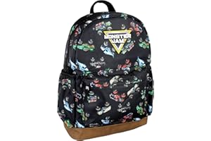 INTIMO Monster Jam Trucks Dragon Zombie Grave Digger Megalodon All Over Print Backpack