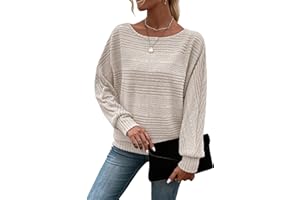 RICHSTORY Womens Long Sleeve Shirts Crewneck Tunic Tops Pullover Sweaters Business Casual Blouses Fall Fashion 2025