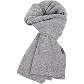 PuTian 100% Merino Wool Scarf for Men & Women Soft Warm Breathable Everyday Knitted Neck Wear
