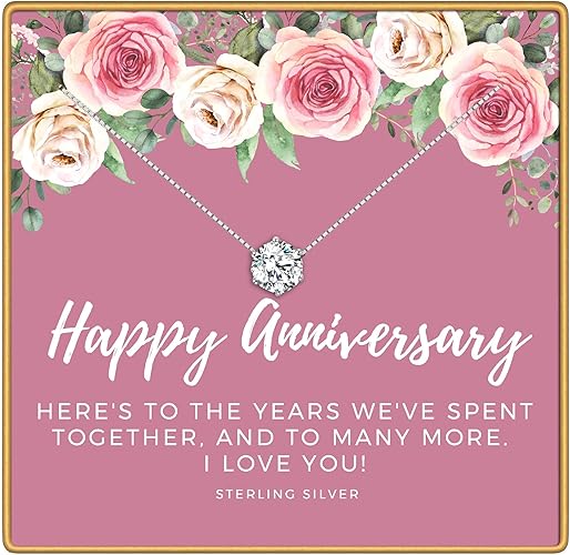 Amazon Com Kedrian Happy Anniversary Necklace 925 Sterling