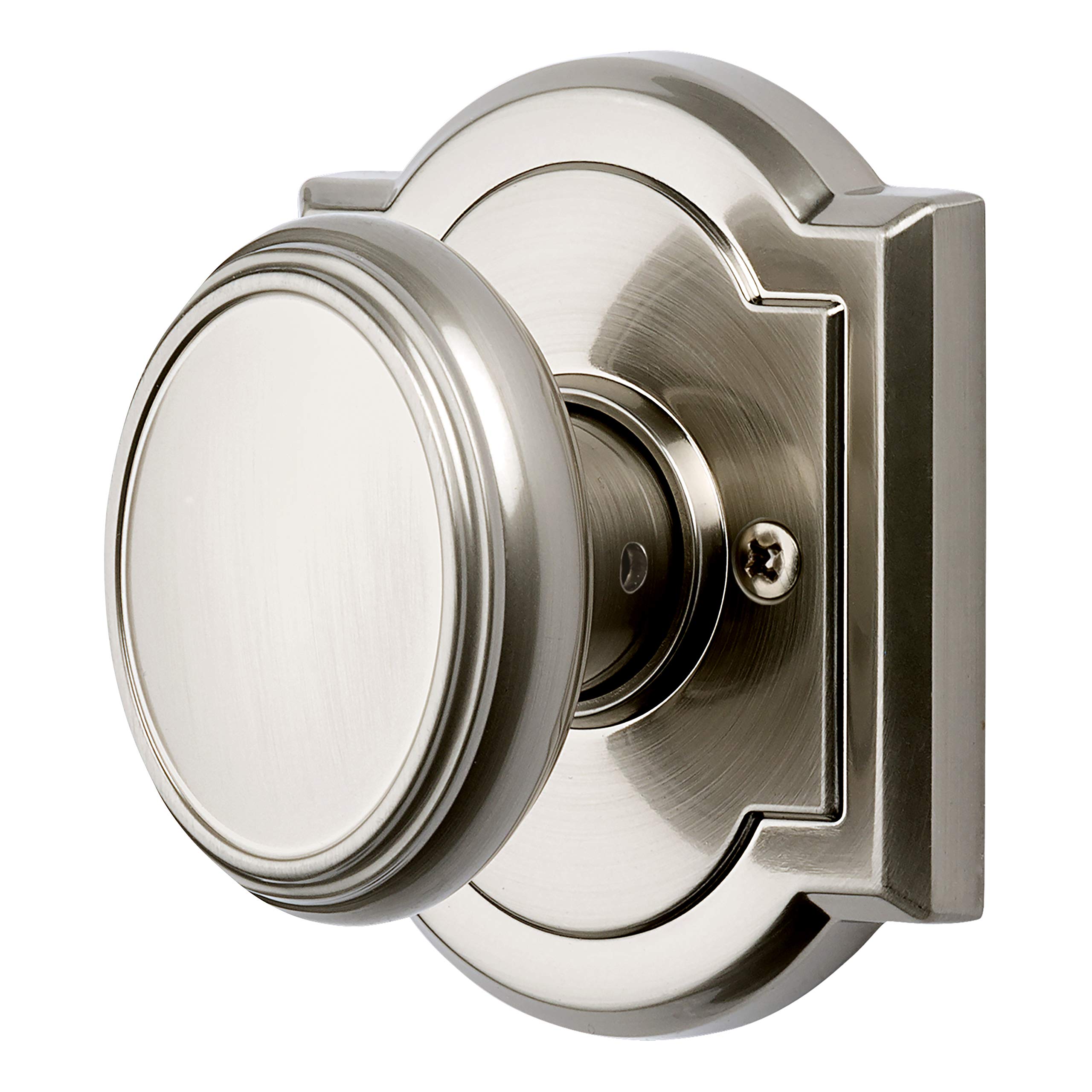 Baldwin 93510-002 Prestige Carnaby Half-Dummy Knob in Satin Nickel