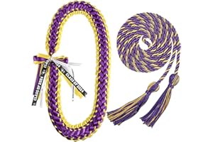 TFTAFAN Graduation Leis and Graduation Honor Cords Class of 2024 Graduation Ribbon Lei Graduation Necklace Braided Necklaces Graduation gift for for Student Graduation Gifts Party Supplies