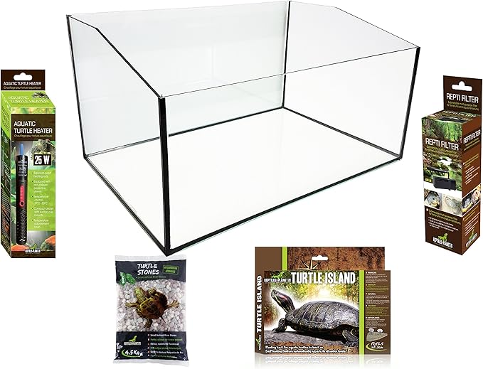 Reptiles Aquatic Turtle Terrarium Kit 60 x 40 x 28 cm Amazon.co