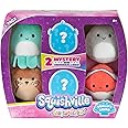 Squishville by Squishmallows SQM0067 Mystery Sealife Squad, Six 2 Sea Animals, Irresistibly Soft Colourful Plush, Mini Shark, Otter, and Seahorse