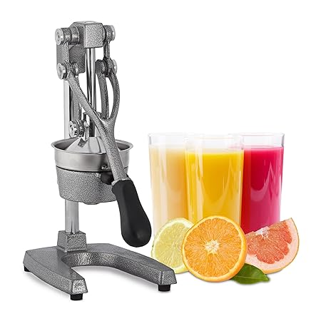 Relaxdays Saftpresse manuell, XL Orangenpresse, professionelle Fruchtpresse, Premium Zitruspresse, Gastronomie-Qualität