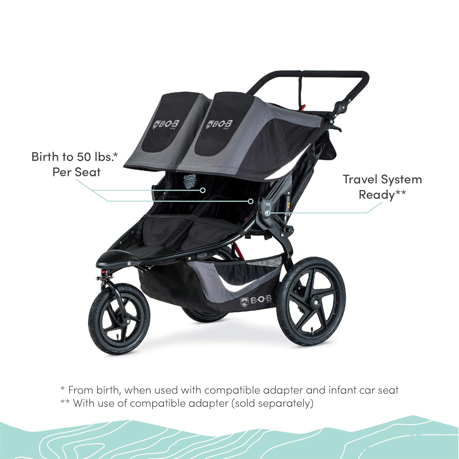 bob gear double stroller