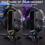 THE G-LAB K-Stand RADON Headset Stand RGB USB 2.0 Hub Anti-Slip Black view 5