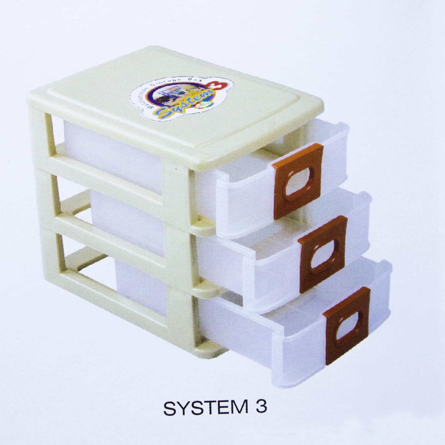 Joyo Durable Plastic 3 Drawers Case Organizer For Keeping Small