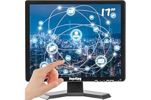 Suprlipy 17 Inch Touch Screen Monitor 1280x1024 Support HDMI VGA AV USB BNC, 10 Points Capacitive Touch TFT LED Monitor for L