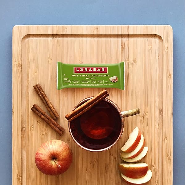 LARABAR APPLE PIE, FRUIT AND NUT BARS, GLUTEN FREE AND VEGAN, 16 CT, 25.6 OZ