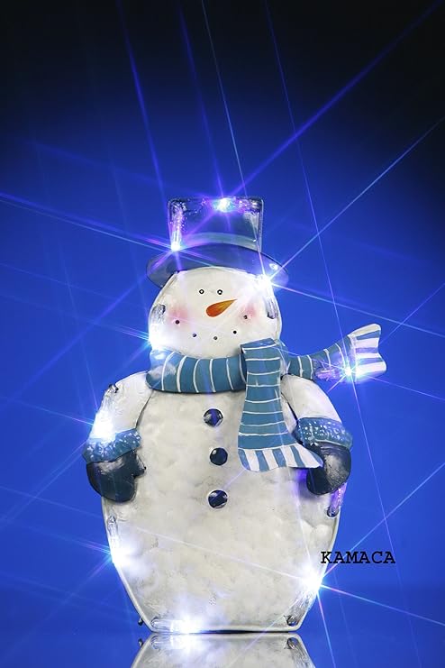 Weihnachtliche Led Dekoration Schneemann Kein Stromanschluss Notwendig Lichtdekor Deko Licht Fur Haus Und Buro Aufstellbar Z B