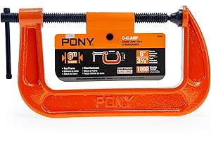 Pony Jorgensen 2660 6-Inch C-Clamp, Orange