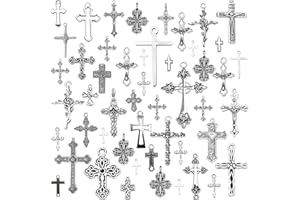 stino 100 Gram Metal Charms for Jewelry Making, Silver & Gold Plated, Bulk Pack for Bracelets, Necklaces, Crafts