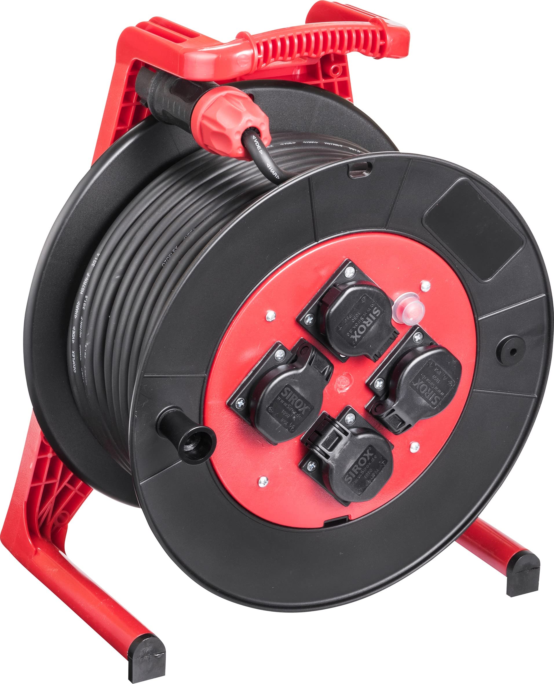 JUMBO® L Cable Reel with 4 Sockets H07RN-F Cable Colour Black Cross Section 3 x 1.5 mm² Length 25 m