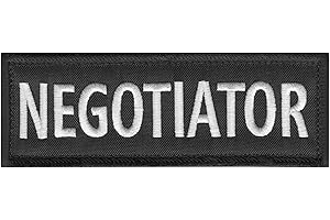 LEGEEON Negotiator 5"x2" Body Armor Plate CarrierTactical Vest Embroidery Touch Fastener Patch