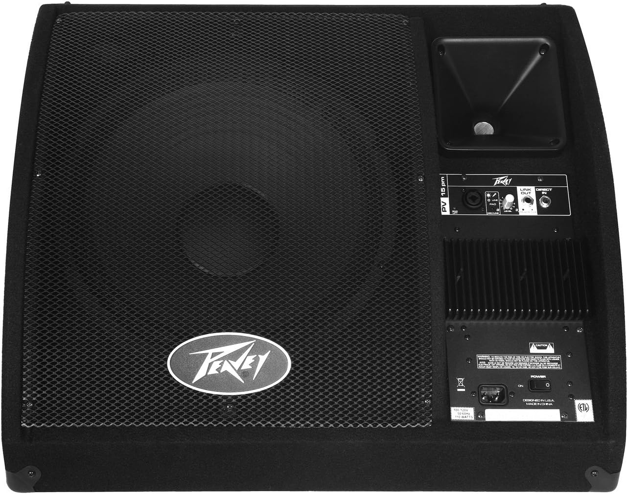 Amazon Com Peavey Pv15pm Powered Floor Stage Monitor 15 Wedge