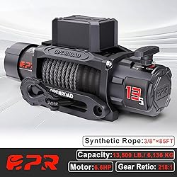 OPENROAD 13500 lb Recovery Winch with Synthetic